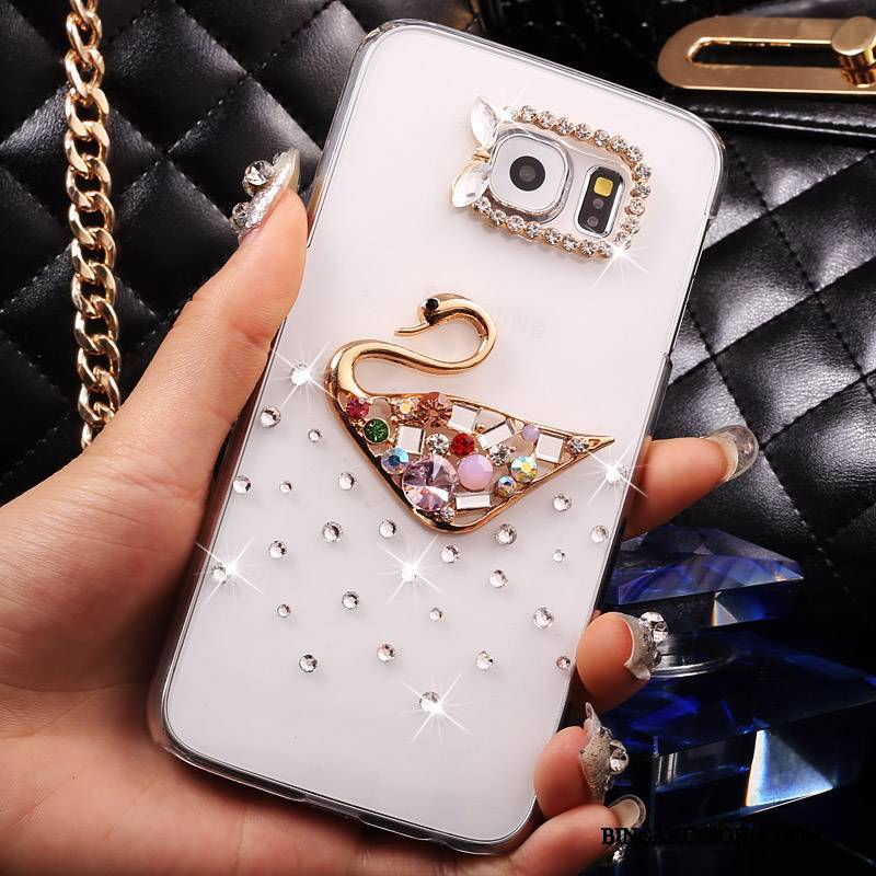 Samsung Galaxy S7 Rhinestone Etui Przezroczysty Gwiazda Telefon Komórkowy Anti-fall Futerał