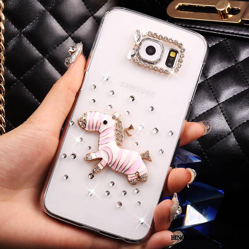 Samsung Galaxy S7 Rhinestone Etui Przezroczysty Gwiazda Telefon Komórkowy Anti-fall Futerał