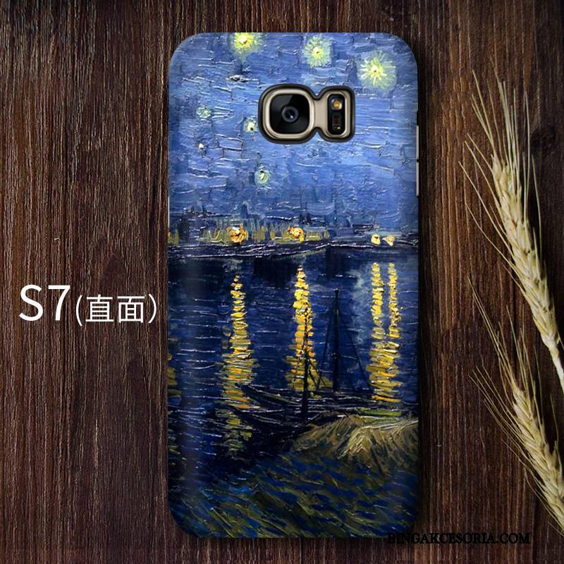 Samsung Galaxy S7 Vintage Etui Na Telefon Trudno Gwiazda Żółty Sztuka Futerał