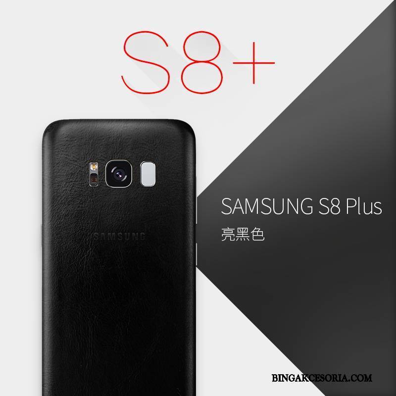 Samsung Galaxy S8+ Futerał All Inclusive Cienkie Czerwony Gwiazda Prawdziwa Skóra Kreatywne Ochraniacz