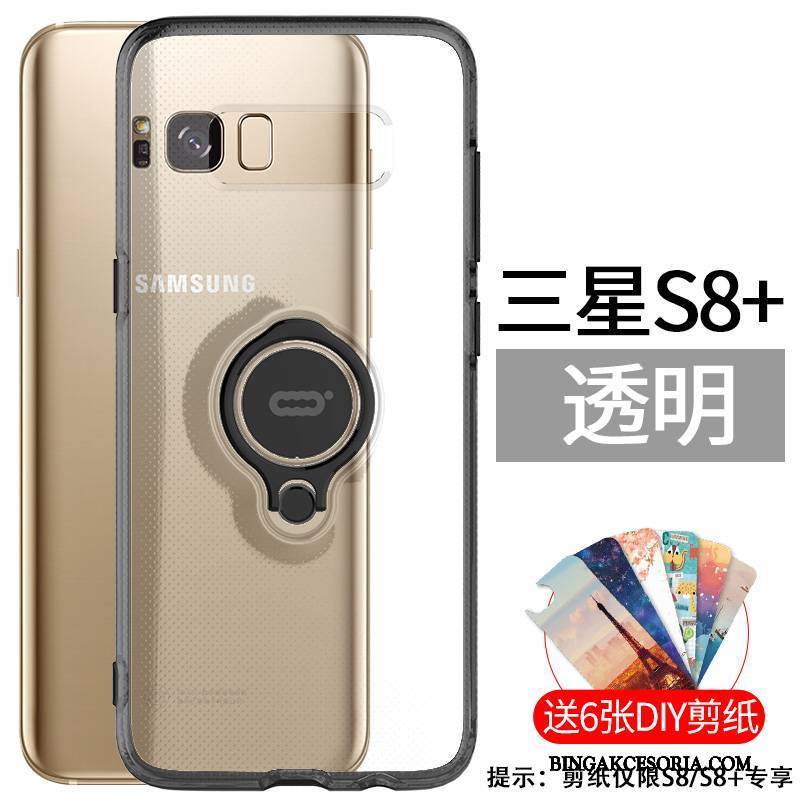 Samsung Galaxy S8+ Futerał Ring Magnetyzm Etui Wspornik Trudno Biały Gwiazda