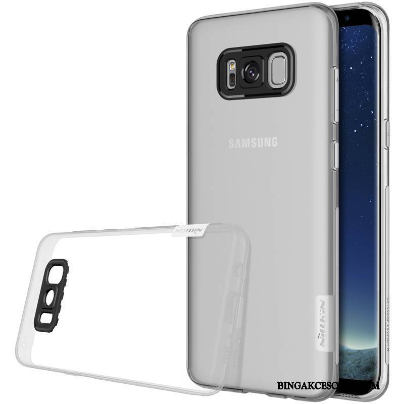 Samsung Galaxy S8+ Futerał Telefon Komórkowy Złoto Ochraniacz Różowe Przezroczysty Miękki