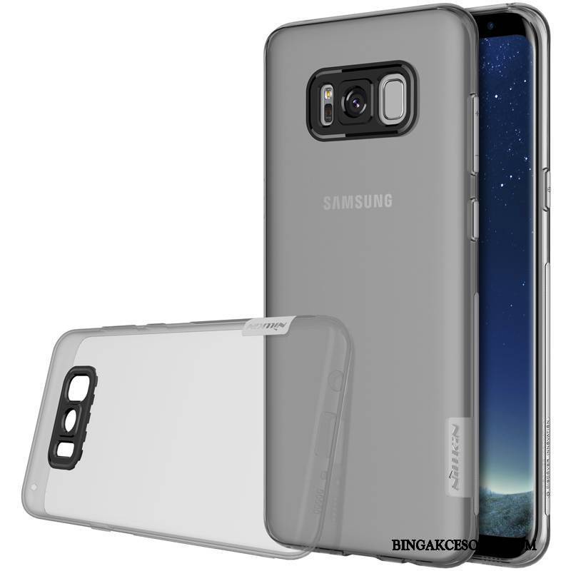 Samsung Galaxy S8+ Futerał Telefon Komórkowy Złoto Ochraniacz Różowe Przezroczysty Miękki