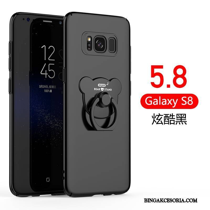 Samsung Galaxy S8+ Futerał Tendencja Ring Anti-fall Cienkie Etui Na Telefon Ochraniacz Nubuku