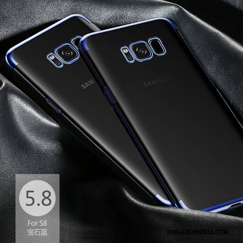 Samsung Galaxy S8 Zielony Przezroczysty Gwiazda Anti-fall Silikonowe Futerał Etui