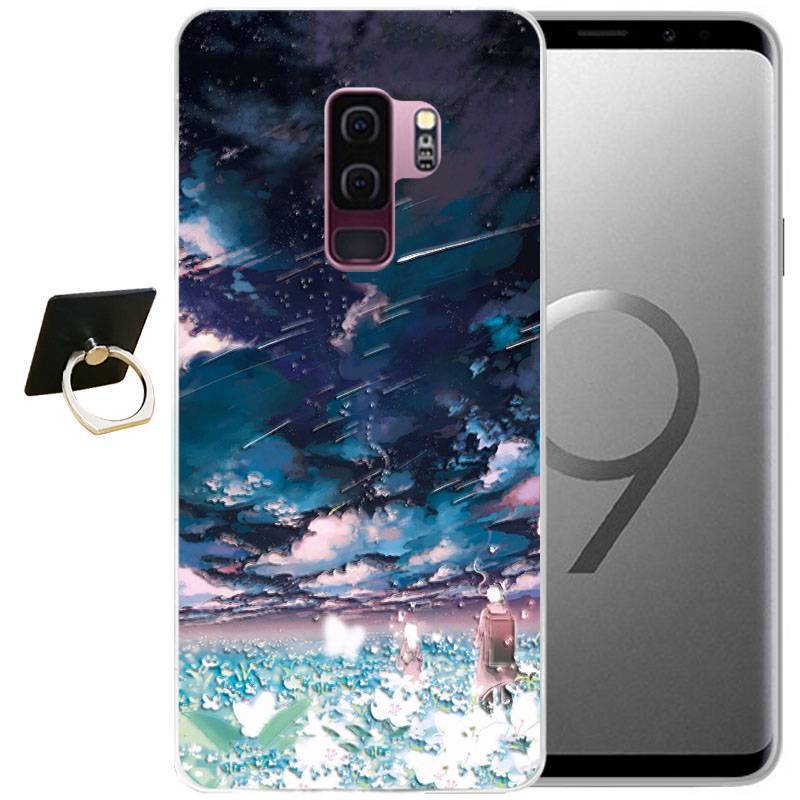 Samsung Galaxy S9 Etui Na Telefon Wiatr Futerał Niebieski All Inclusive Miękki Ochraniacz