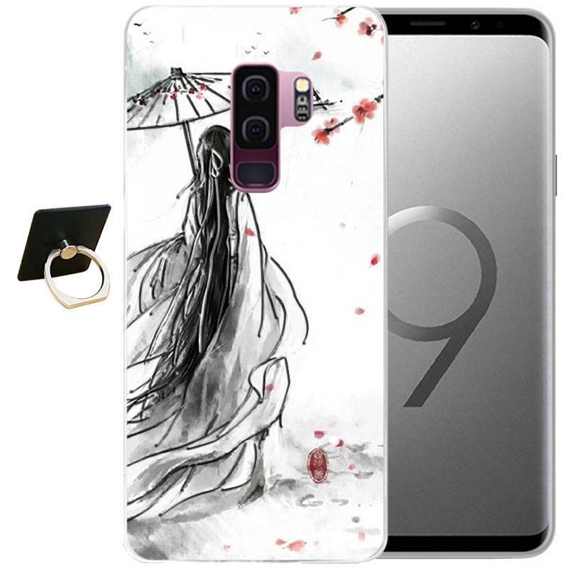 Samsung Galaxy S9 Etui Na Telefon Wiatr Futerał Niebieski All Inclusive Miękki Ochraniacz