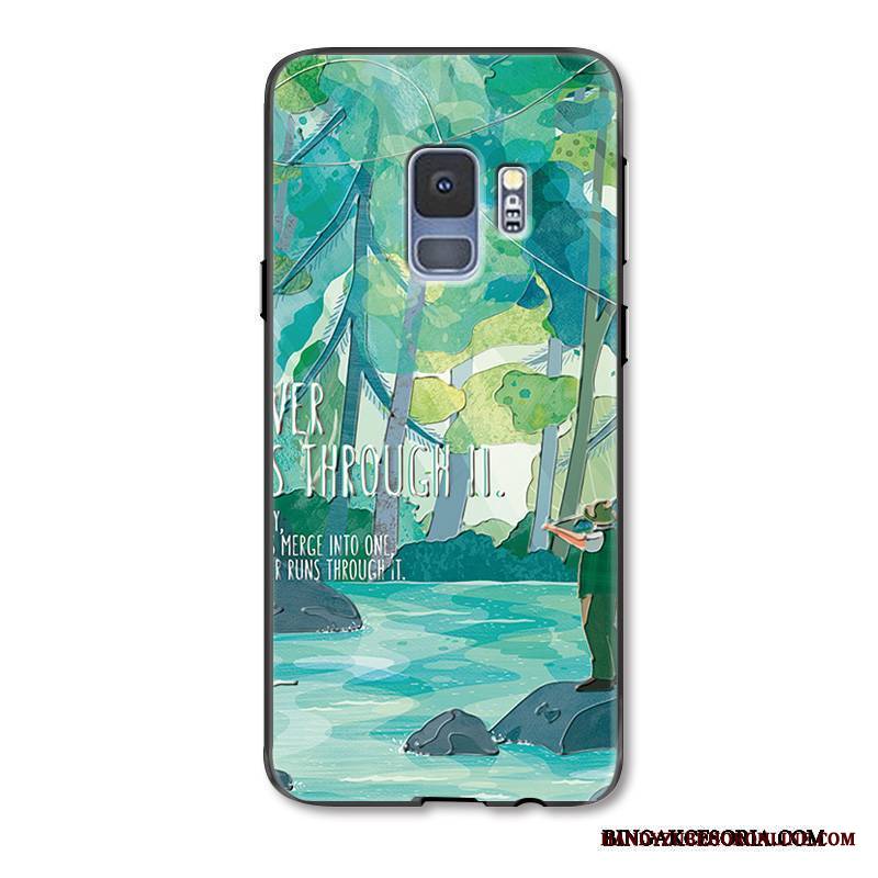 Samsung Galaxy S9+ Futerał Etui Relief Wiszące Ozdoby Anti-fall Moda Ochraniacz Mały