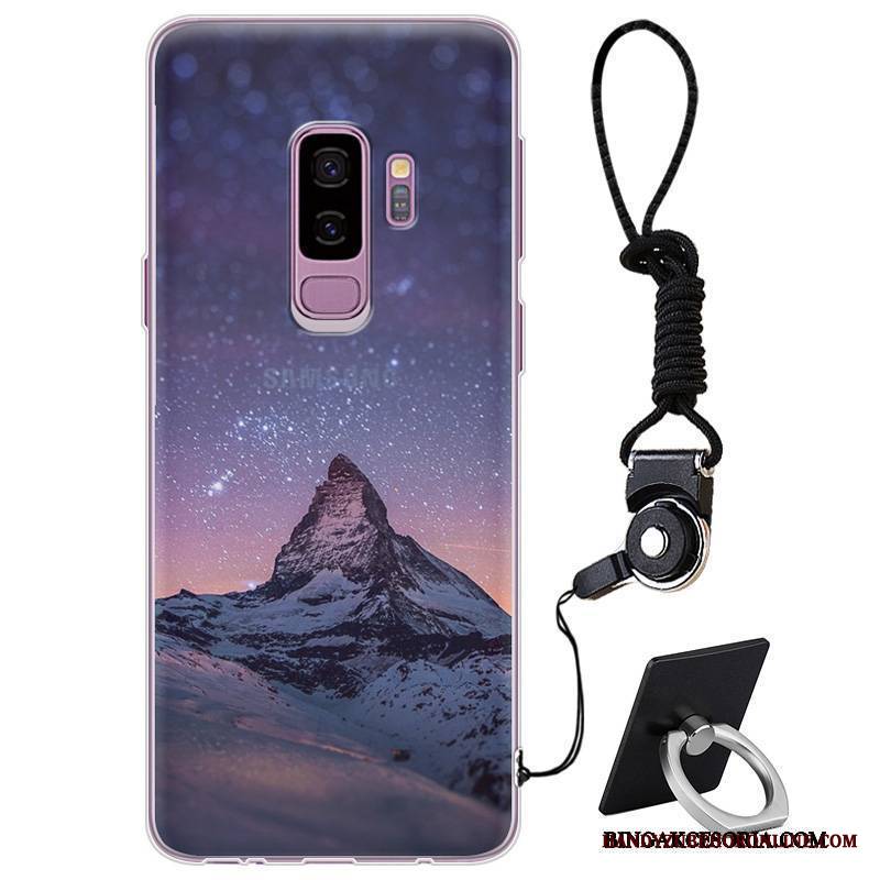 Samsung Galaxy S9+ Futerał Miękki Osobowość Proste Etui Silikonowe Etui Na Telefon Eleganckie