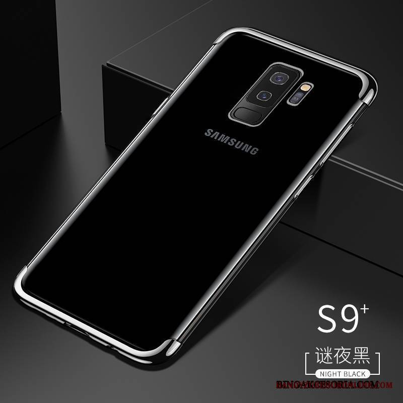 Samsung Galaxy S9+ Futerał Przezroczysty Niebieski Tendencja Etui Na Telefon Miękki All Inclusive Cienkie