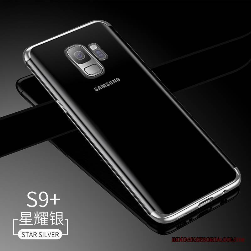 Samsung Galaxy S9+ Futerał Przezroczysty Niebieski Tendencja Etui Na Telefon Miękki All Inclusive Cienkie