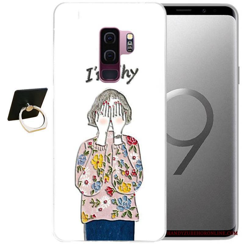 Samsung Galaxy S9+ Futerał Relief Kreskówka Etui Na Telefon Ochraniacz Różowe Gwiazda All Inclusive