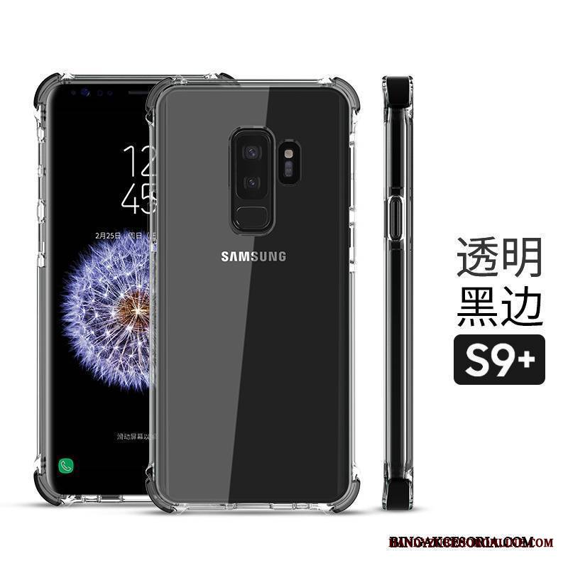 Samsung Galaxy S9+ Futerał Silikonowe Przezroczysty Etui Etui Na Telefon Nowy Czerwony Anti-fall