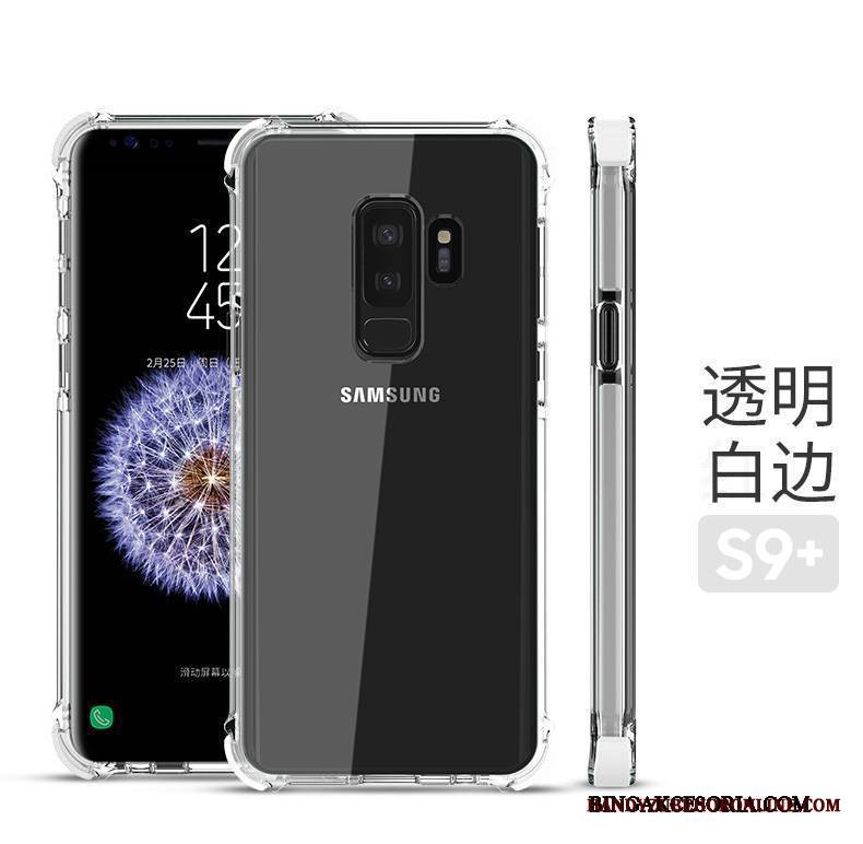 Samsung Galaxy S9+ Futerał Silikonowe Przezroczysty Etui Etui Na Telefon Nowy Czerwony Anti-fall