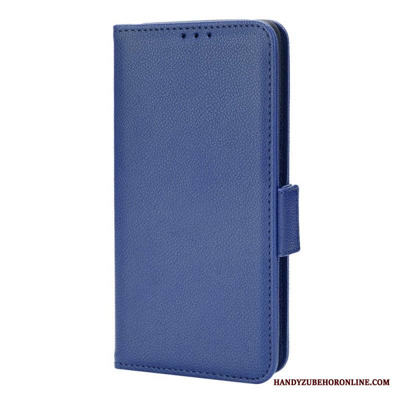 Skórzany Futerał do Oppo Find X5 Etui Folio Flap Double Nowe Kolory