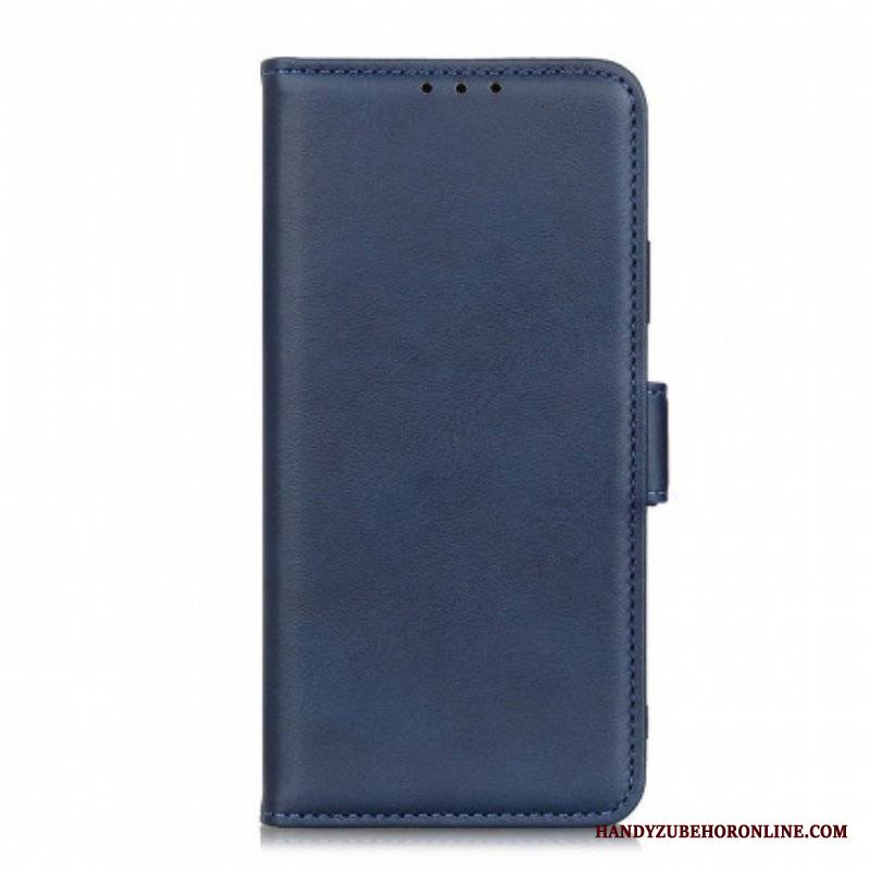 Skórzany Futerał do Xiaomi Redmi Note 10 / 10S Etui Folio Podwójna Klapa