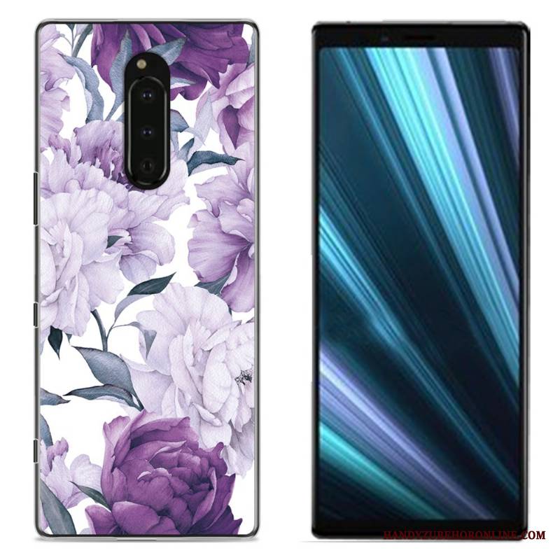 Sony Xperia 1 Kolor Różowe Etui Na Telefon Futerał Płótno Ochraniacz