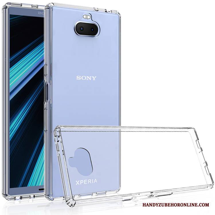 Sony Xperia 10 Futerał Przezroczysty Ochraniacz Anti-fall Czarny Etui Etui Na Telefon