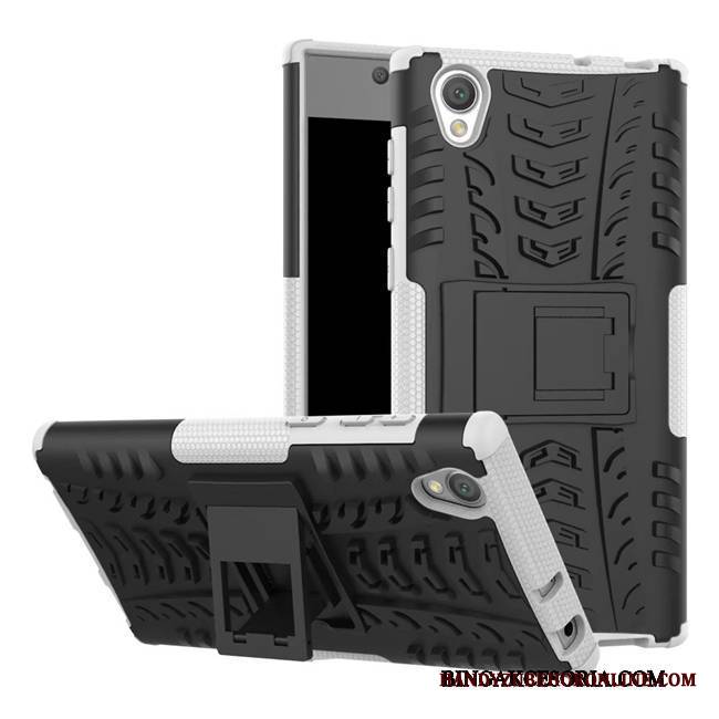 Sony Xperia L1 Nubuku Futerał All Inclusive Etui Anti-fall Czerwony Wspornik