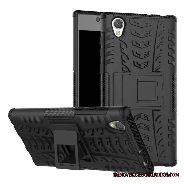 Sony Xperia L1 Nubuku Futerał All Inclusive Etui Anti-fall Czerwony Wspornik