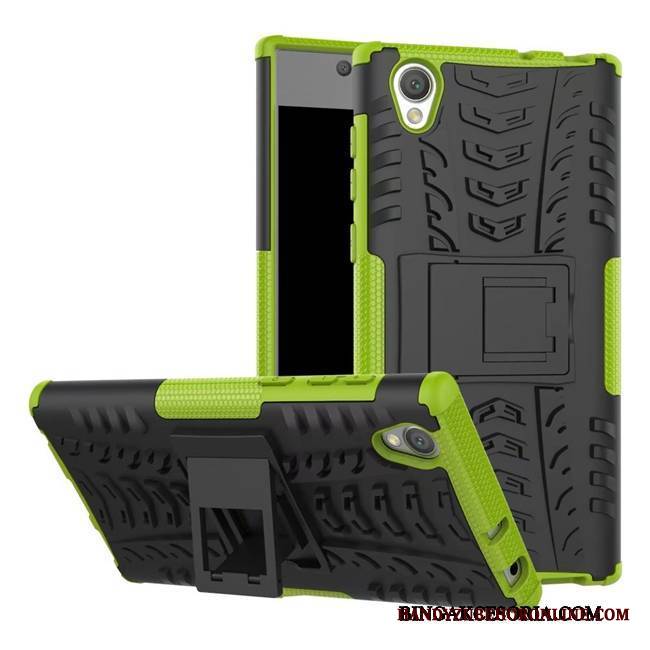 Sony Xperia L1 Nubuku Futerał All Inclusive Etui Anti-fall Czerwony Wspornik