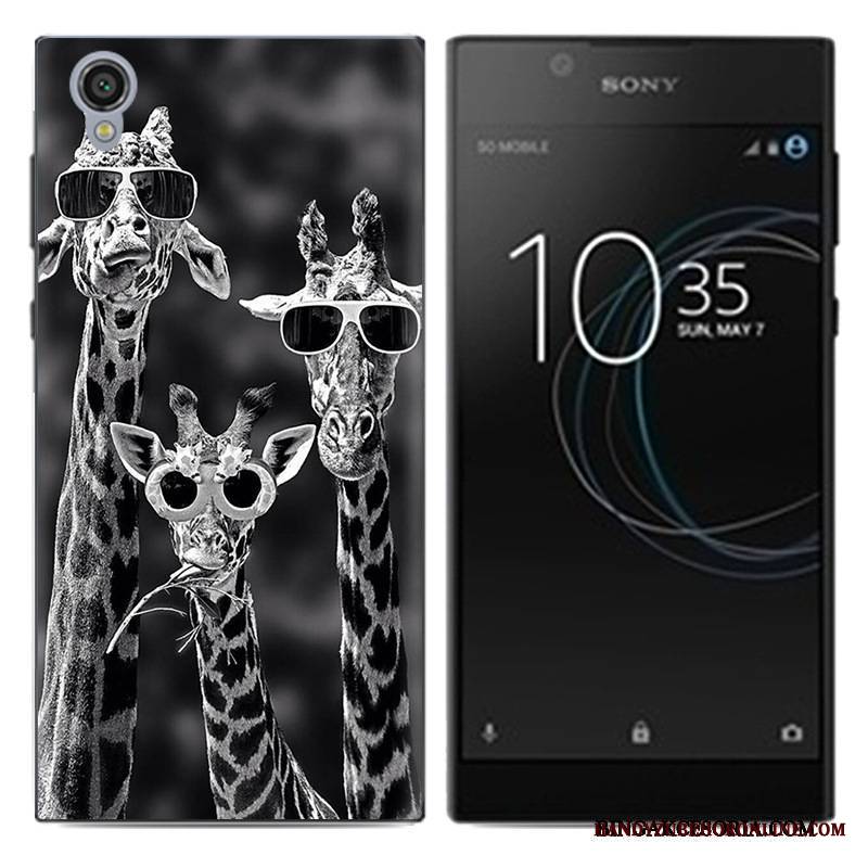 Sony Xperia L1 Ochraniacz Kolor Anti-fall Telefon Komórkowy Futerał Pu Biały