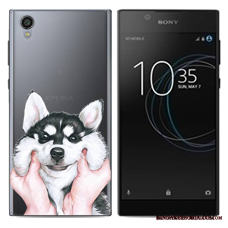 Sony Xperia L1 Ochraniacz Kolor Anti-fall Telefon Komórkowy Futerał Pu Biały