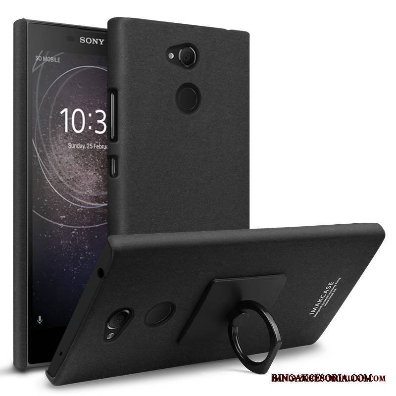 Sony Xperia L2 Wspornik Czarny Etui Na Telefon Nubuku Ochraniacz Kreatywne Futerał