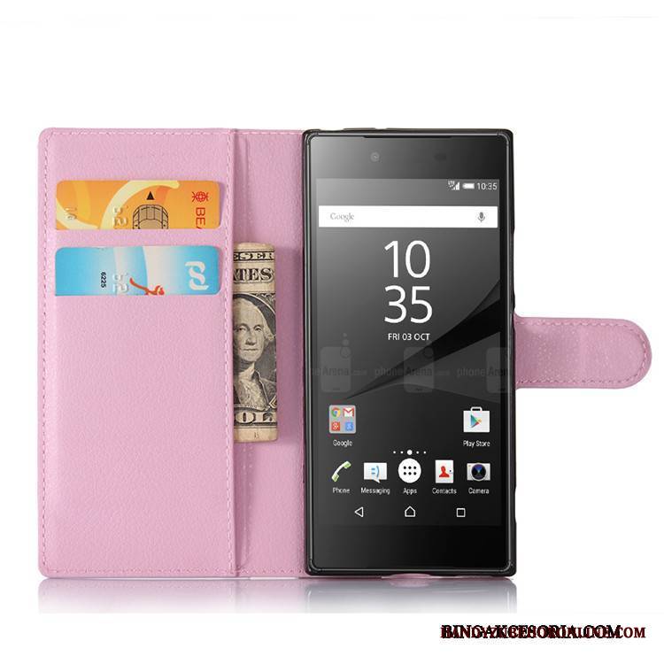 Sony Xperia Xa1 Etui Ciemno Purpurowy Pokrowce Etui Na Telefon Futerał Skórzany