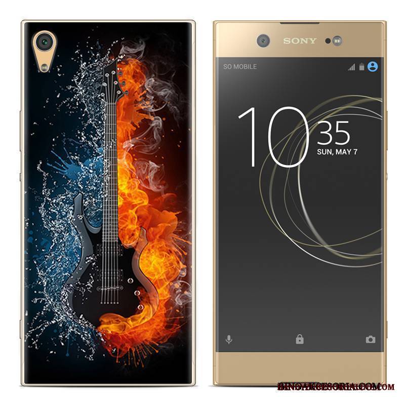 Sony Xperia Xa1 Plus Futerał Etui Silikonowe Miękki Telefon Komórkowy Kreatywne Czerwony