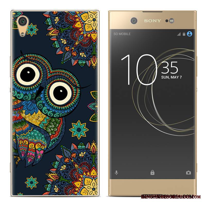 Sony Xperia Xa1 Plus Futerał Etui Silikonowe Miękki Telefon Komórkowy Kreatywne Czerwony