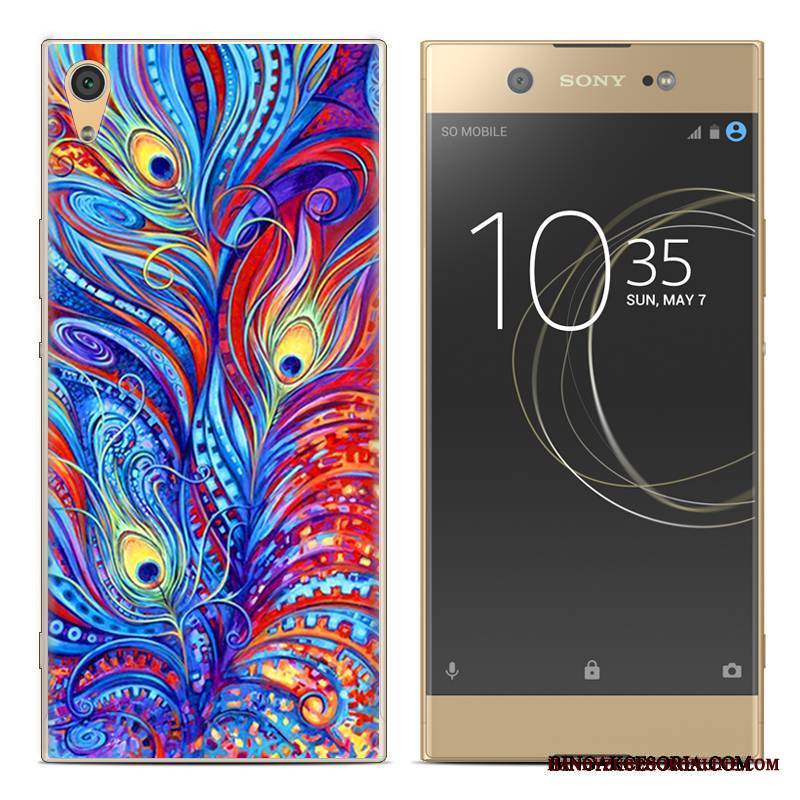 Sony Xperia Xa1 Plus Futerał Etui Silikonowe Miękki Telefon Komórkowy Kreatywne Czerwony