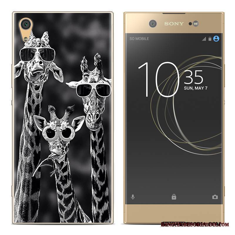 Sony Xperia Xa1 Plus Futerał Etui Silikonowe Miękki Telefon Komórkowy Kreatywne Czerwony