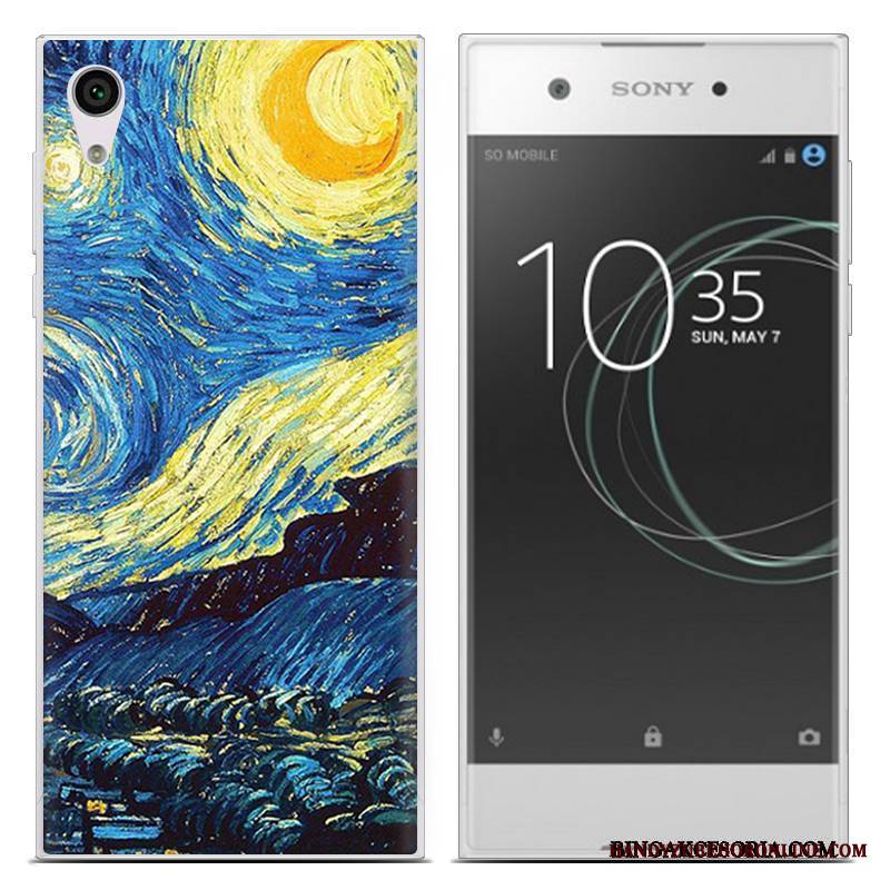 Sony Xperia Xa1 Ultra Futerał Telefon Komórkowy Etui Na Telefon Pu Cienkie Gwiazda Miesiąc Miękki