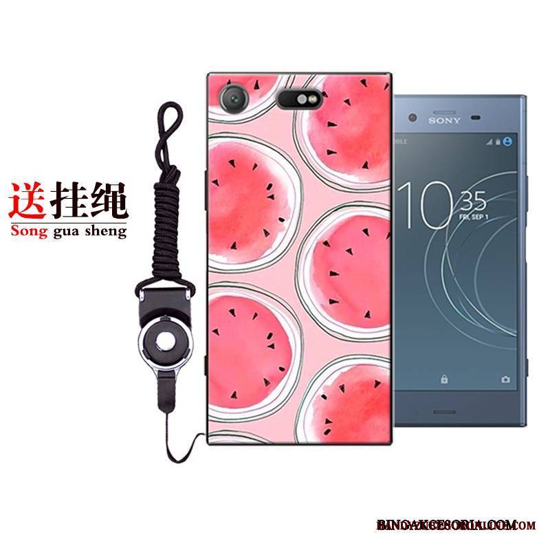 Sony Xperia Xz1 Compact Futerał Ochraniacz Etui Kreskówka All Inclusive Etui Na Telefon Czerwony Tendencja