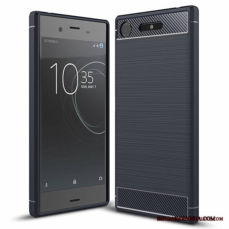 Sony Xperia Xz1 Telefon Komórkowy Ochraniacz Miękki Silikonowe Futerał Niebieski All Inclusive