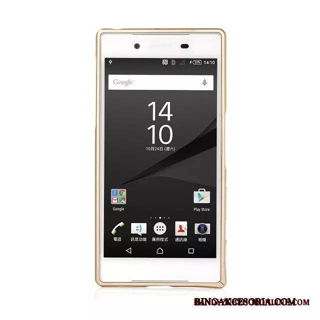 Sony Xperia Z5 Zielony Etui Na Telefon Telefon Komórkowy Granica Futerał Metal Ochraniacz