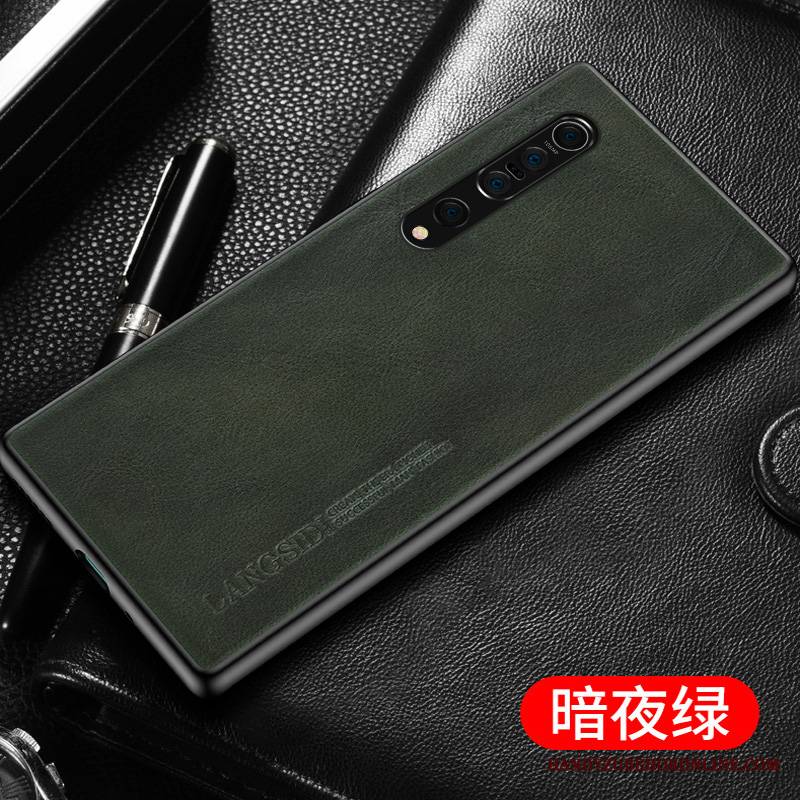 Xiaomi Mi 10 Pro Futerał Etui Na Telefon Moda Mały Kreatywne Bydło Prawdziwa Skóra All Inclusive