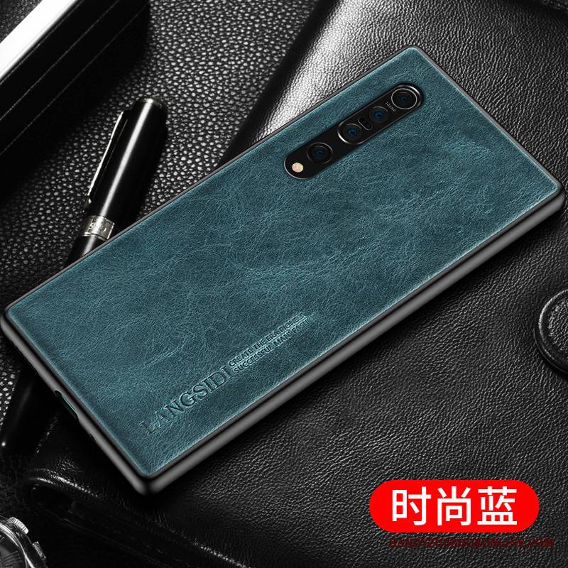 Xiaomi Mi 10 Pro Futerał Etui Na Telefon Moda Mały Kreatywne Bydło Prawdziwa Skóra All Inclusive