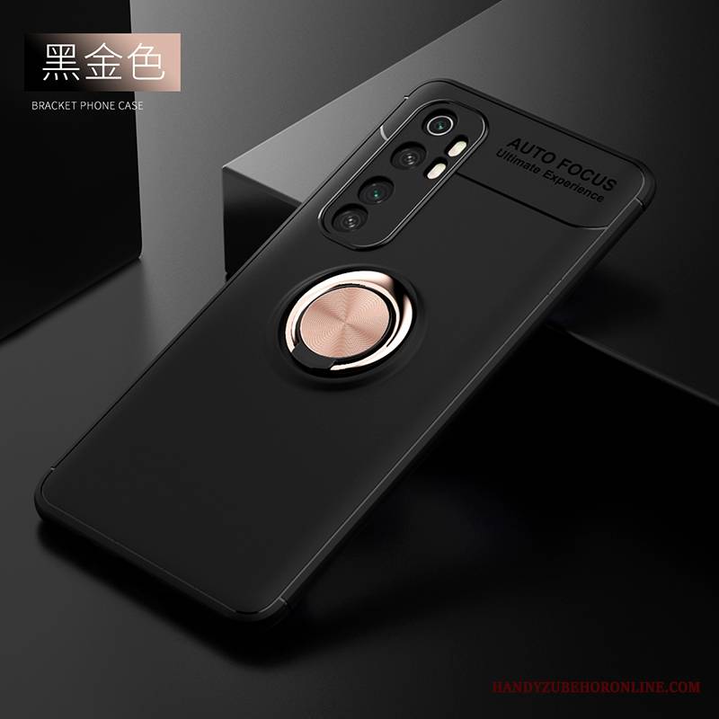 Xiaomi Mi Note 10 Lite Futerał Magnetyzm Anti-fall Wspornik Młodzież Czarny Etui Etui Na Telefon