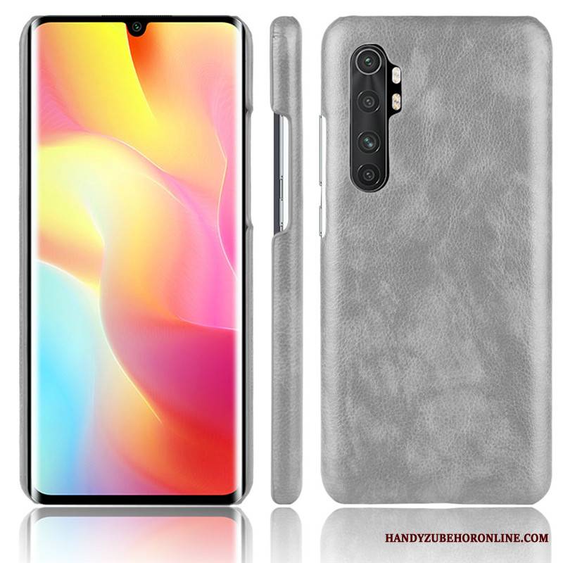 Xiaomi Mi Note 10 Lite Futerał Młodzież Etui Na Telefon Niebieski Skóra Litchi Wzór Mały