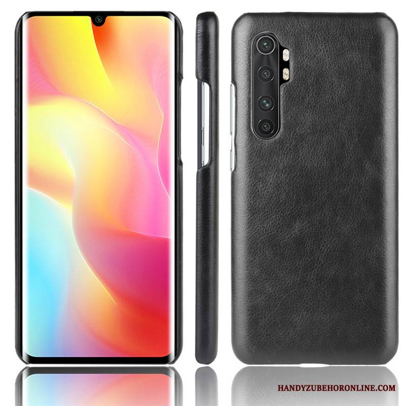 Xiaomi Mi Note 10 Lite Futerał Młodzież Etui Na Telefon Niebieski Skóra Litchi Wzór Mały