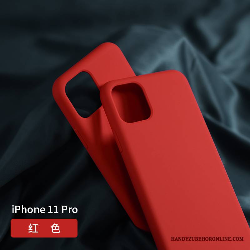 iPhone 11 Pro Futerał All Inclusive Purpurowy Ochraniacz Miękki Anti-fall Etui Na Telefon Czerwony Netto