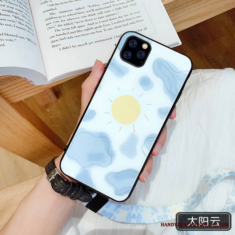 iPhone 11 Pro Futerał Etui Piękny All Inclusive Kreatywne Anti-fall Modna Marka Lustro