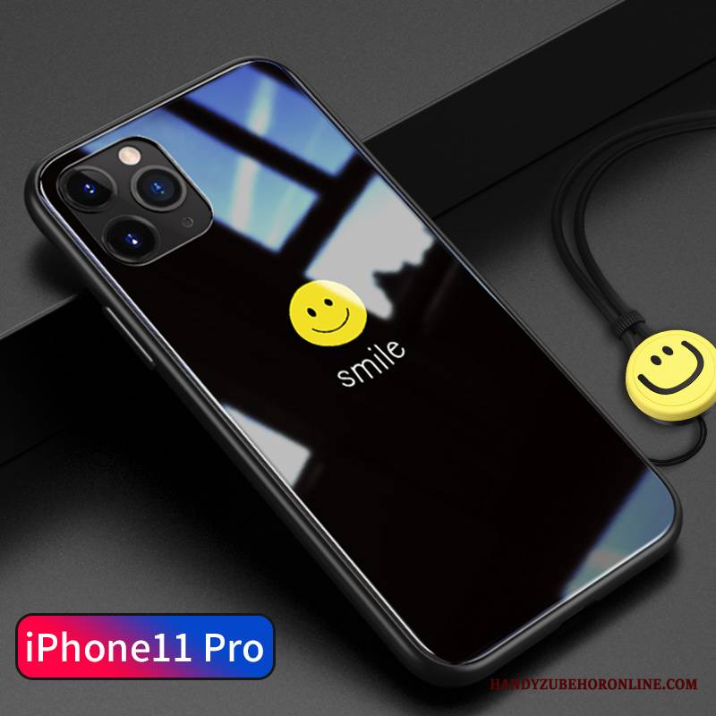 iPhone 11 Pro Futerał Tendencja Anti-fall Proste Etui Etui Na Telefon Smile Cienkie