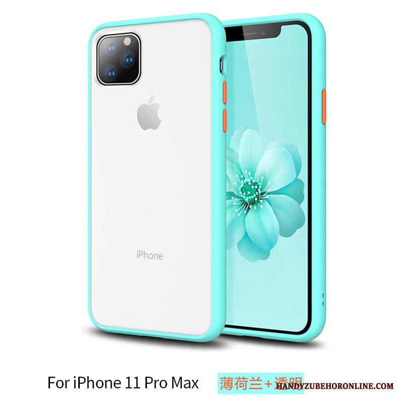 iPhone 11 Pro Max Futerał Etui Na Telefon Przezroczysty Czerwony Netto Niebieski Nubuku Modna Marka All Inclusive