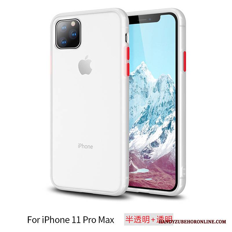 iPhone 11 Pro Max Futerał Etui Na Telefon Przezroczysty Czerwony Netto Niebieski Nubuku Modna Marka All Inclusive