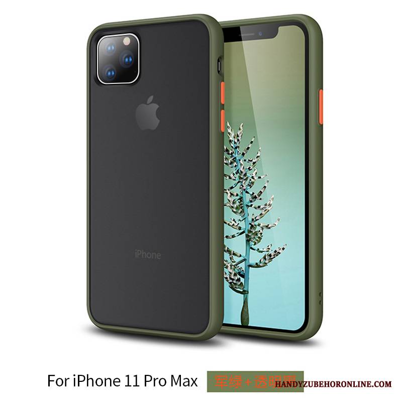 iPhone 11 Pro Max Futerał Etui Na Telefon Przezroczysty Czerwony Netto Niebieski Nubuku Modna Marka All Inclusive