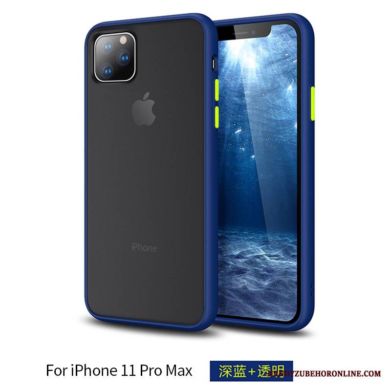 iPhone 11 Pro Max Futerał Etui Na Telefon Przezroczysty Czerwony Netto Niebieski Nubuku Modna Marka All Inclusive