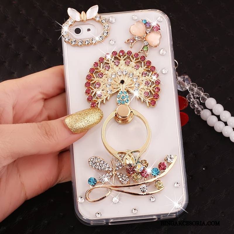 iPhone 4/4s Futerał Etui Anti-fall All Inclusive Etui Na Telefon Niebieski Ochraniacz Rhinestone